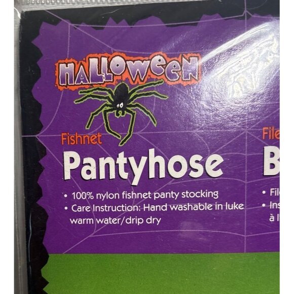 Halloween Red Fishnet Pantyhose Hand Washable 100% Nylon Stockings One Size - Picture 2 of 5
